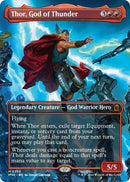 Image for Thor, God of Thunder (Borderless) (0338) (338) (Marvel Super Heroes) - Magic: The Gathering