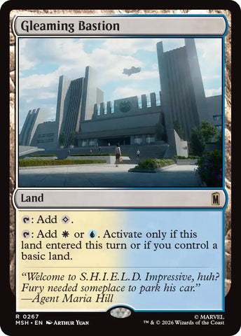 Image for Gleaming Bastion (267) (Marvel Super Heroes) - Magic: The Gathering