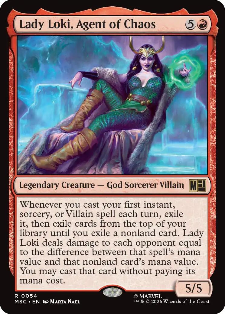 Image for Lady Loki, Agent of Chaos (54) (Commander: Marvel Super Heroes) - Magic: The Gathering