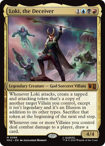Image for Loki, the Deceiver (Surge Foil) (86) (Commander: Marvel Super Heroes) - Magic: The Gathering
