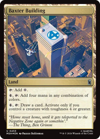 Image for Baxter Building (Surge Foil) (453) (Marvel Super Heroes) - Magic: The Gathering