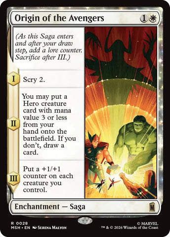 Image for Origin of the Avengers (28) (Marvel Super Heroes) - Magic: The Gathering