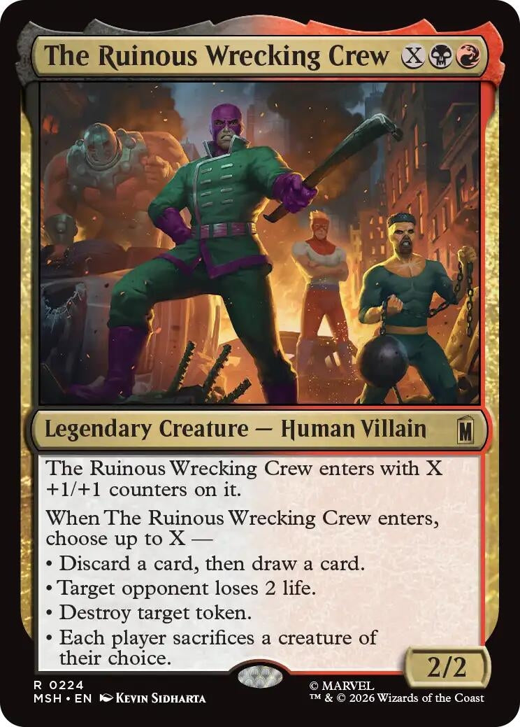 Image for The Ruinous Wrecking Crew (224) (Marvel Super Heroes) - Magic: The Gathering