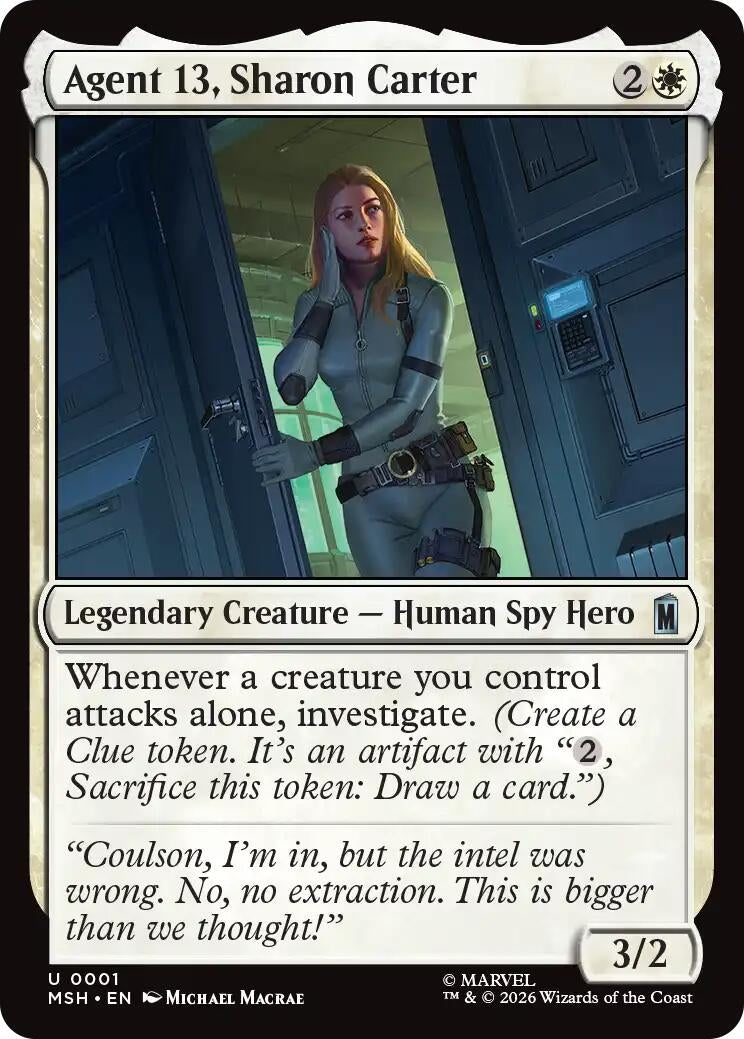 Image for Agent 13, Sharon Carter (1) (Marvel Super Heroes) - Magic: The Gathering