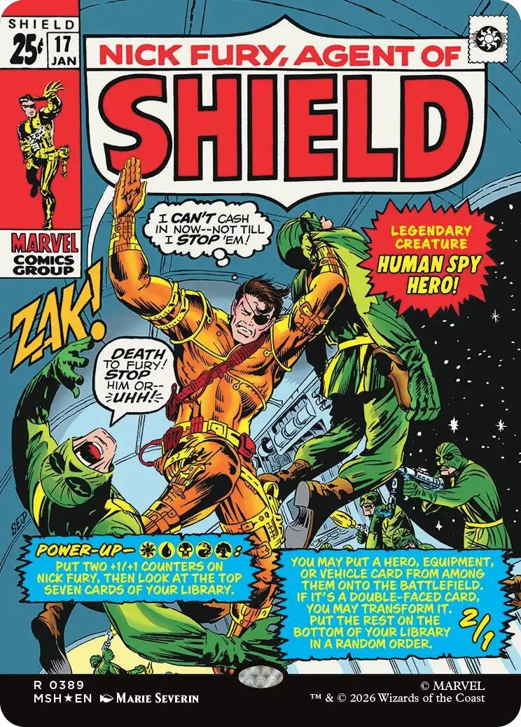 Nick Fury, Agent of SHIELD (Borderless) (0389) (389) (Marvel Super Heroes)