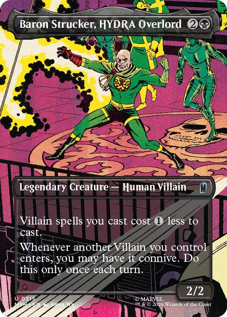 Baron Strucker, HYDRA Overlord (Borderless) (0315) (315) (Marvel Super Heroes)