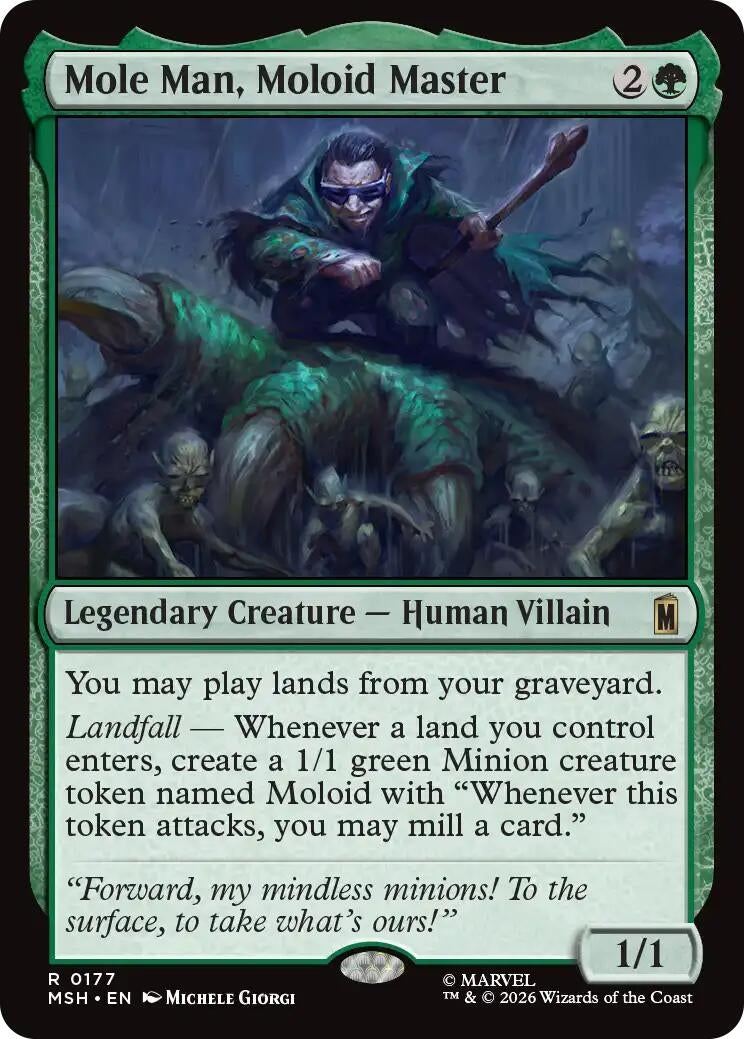 Image for Mole Man, Moloid Master (177) (Marvel Super Heroes) - Magic: The Gathering