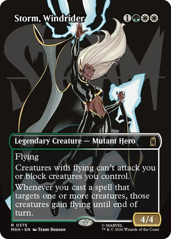 Storm, Windrider (Borderless) (375) (Marvel Super Heroes)