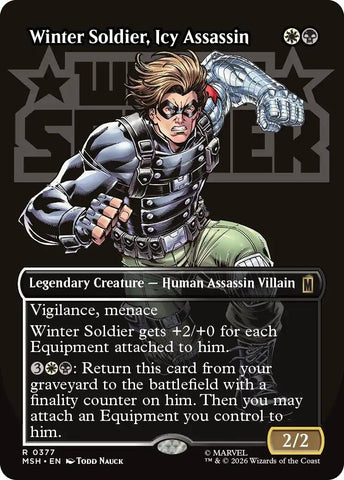 Winter Soldier, Icy Assassin (Borderless) (377) (Marvel Super Heroes)
