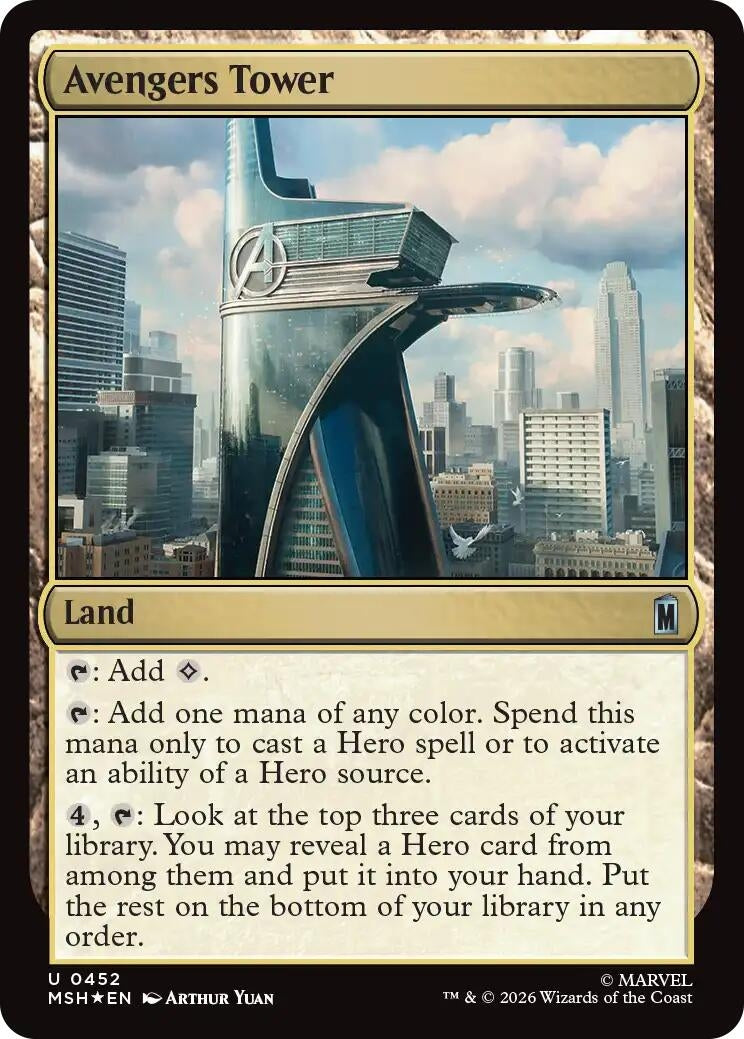 Avengers Tower (Surge Foil) (452) (Marvel Super Heroes)