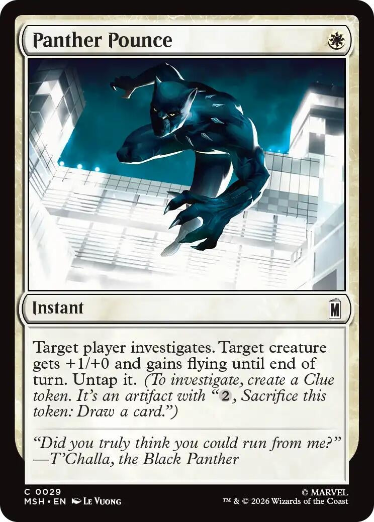 Image for Panther Pounce (29) (Marvel Super Heroes) - Magic: The Gathering