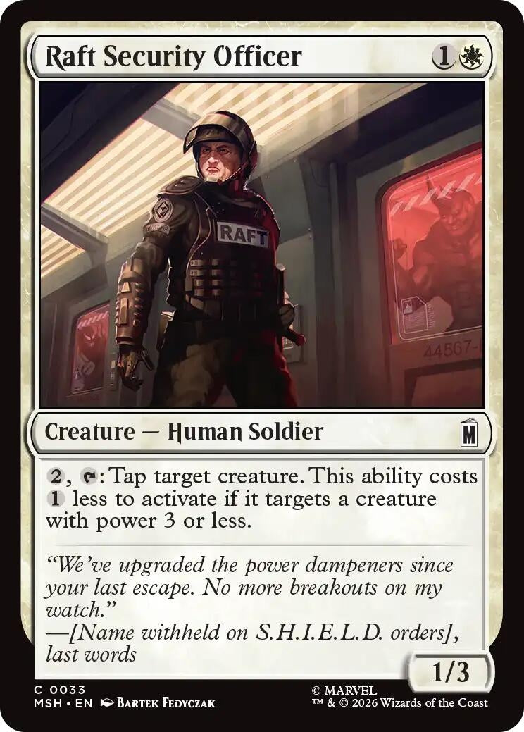Raft Security Officer (33) (Marvel Super Heroes)