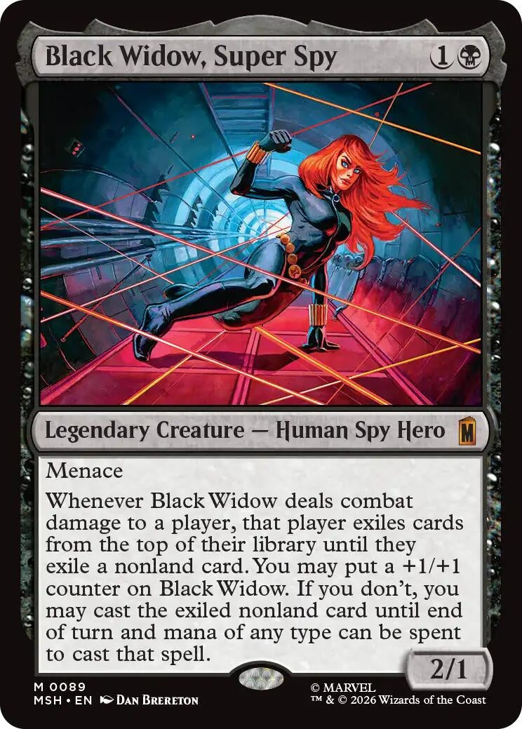 Image for Black Widow, Super Spy (89) (Marvel Super Heroes) - Magic: The Gathering