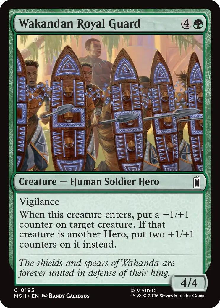 Image for Wakandan Royal Guard (195) (Marvel Super Heroes) - Magic: The Gathering