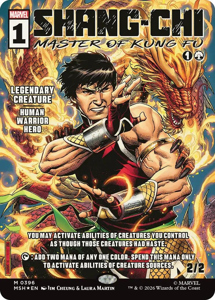 Image for Shang-Chi, Master of Kung Fu (Borderless) (0396) (396) (Marvel Super Heroes) - Magic: The Gathering