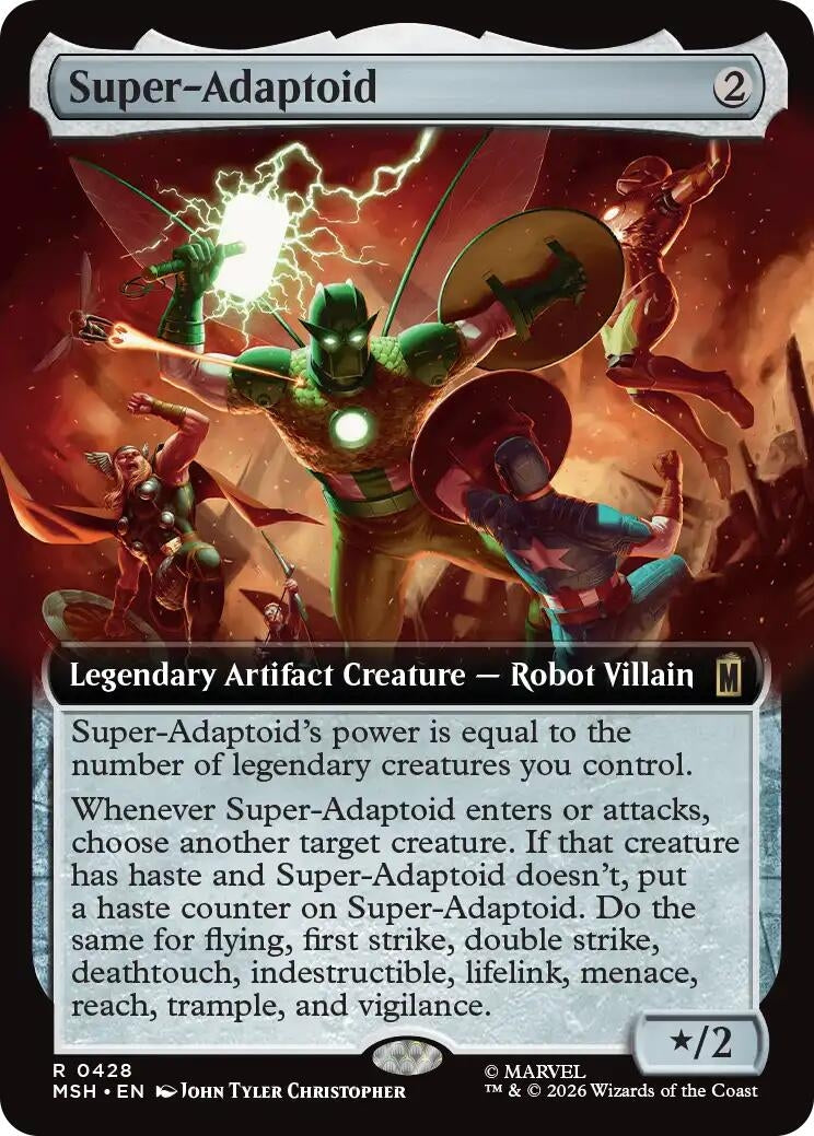 Image for Super-Adaptoid (Extended Art) (428) (Marvel Super Heroes) - Magic: The Gathering