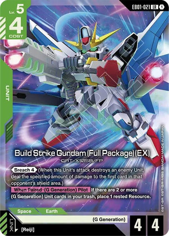 Image for Build Strike Gundam (Full Package) (EX) (EB01-021) (Eternal Nexus) - Gundam Card Game