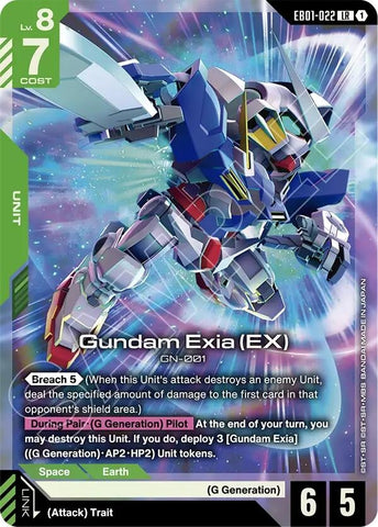 Image for Gundam Exia (EX) (EB01-022) (Eternal Nexus) - Gundam Card Game