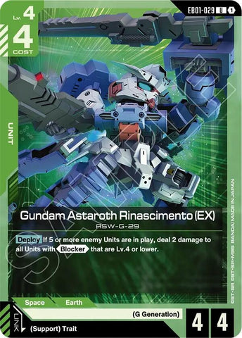 Image for Gundam Astaroth Rinascimento (EX) (EB01-029) (Eternal Nexus) - Gundam Card Game