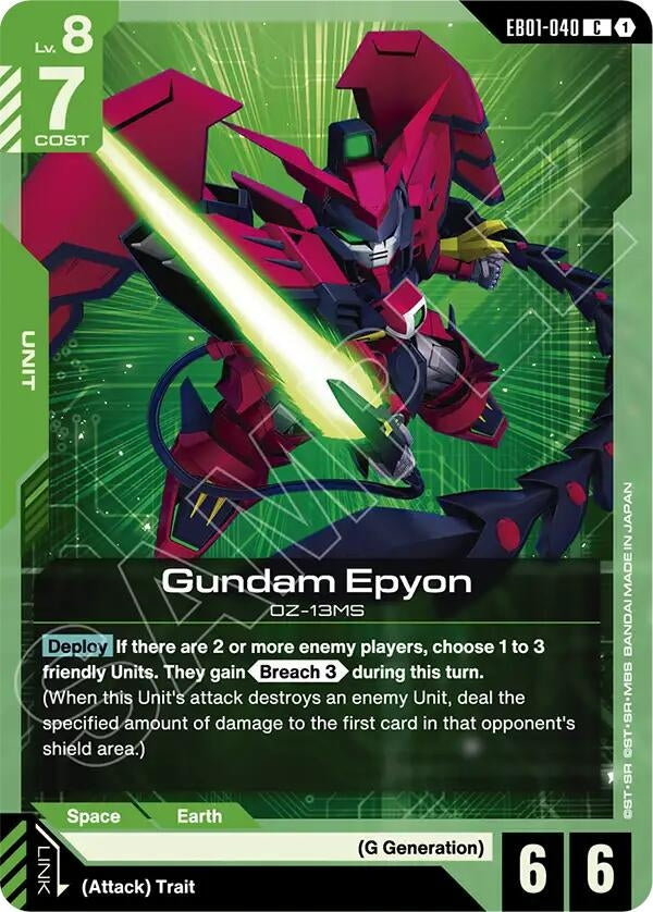Image for Gundam Epyon (EB01-040) (Eternal Nexus) - Gundam Card Game