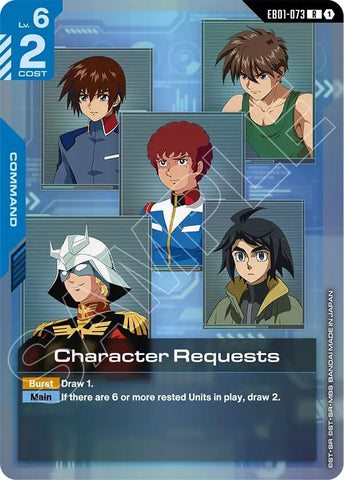 Image for Character Requests (EB01-073) (Eternal Nexus) - Gundam Card Game