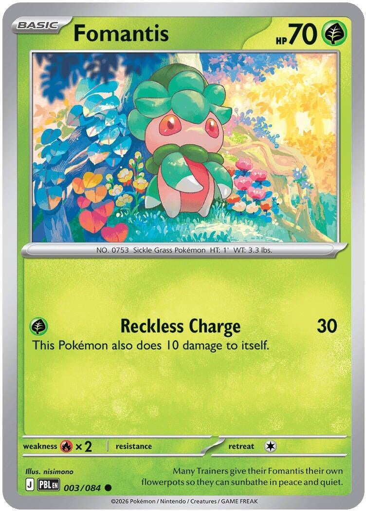 Image for Fomantis (003/084) (ME05: Pitch Black) (ME05) - Pokemon
