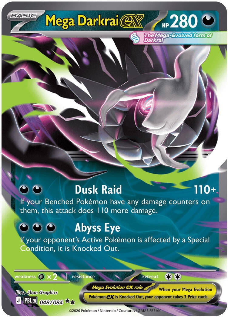Image for Mega Darkrai ex (048/084) (ME05: Pitch Black) (ME05) - Pokemon