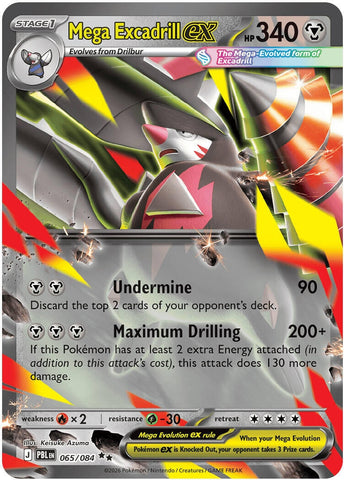 Image for Mega Excadrill ex (065/084) (ME05: Pitch Black) (ME05) - Pokemon