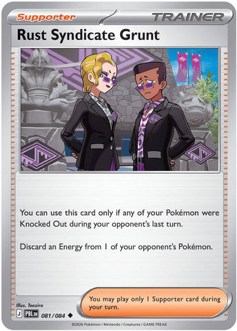 Image for Rust Syndicate Grunt (081/084) (ME05: Pitch Black) (ME05) - Pokemon