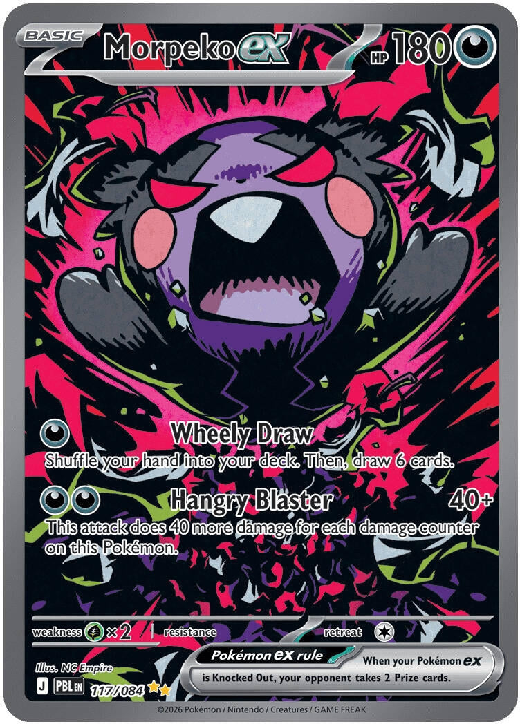 Image for Morpeko ex (117/084) (ME05: Pitch Black) (ME05) - Pokemon