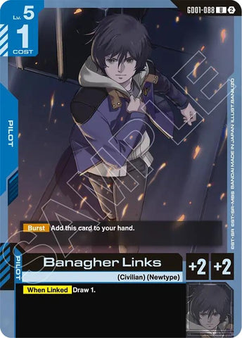 Image for Banagher Links (GD01-088) (Deck Build Box Freedom Ascension) (SC01) - Gundam Card Game