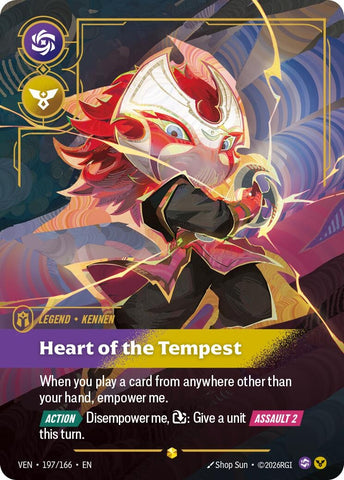Image for Yordle, Kennen - Heart of the Tempest (Overnumbered) (197/166) (Vendetta) (VEN) - Riftbound: League of Legends Trading Card Game