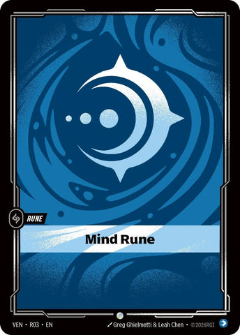 Image for Mind Rune (R03) (Vendetta) (VEN) - Riftbound: League of Legends Trading Card Game