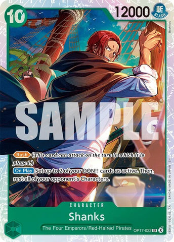 Shanks (022) (OP17-022) (The World's Strongest Warriors) (OP17)