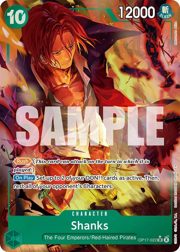 Shanks (022) (Alternate Art) (OP17-022) (The World's Strongest Warriors) (OP17)