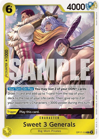 Sweet 3 Generals (OP17-114) (The World's Strongest Warriors) (OP17)