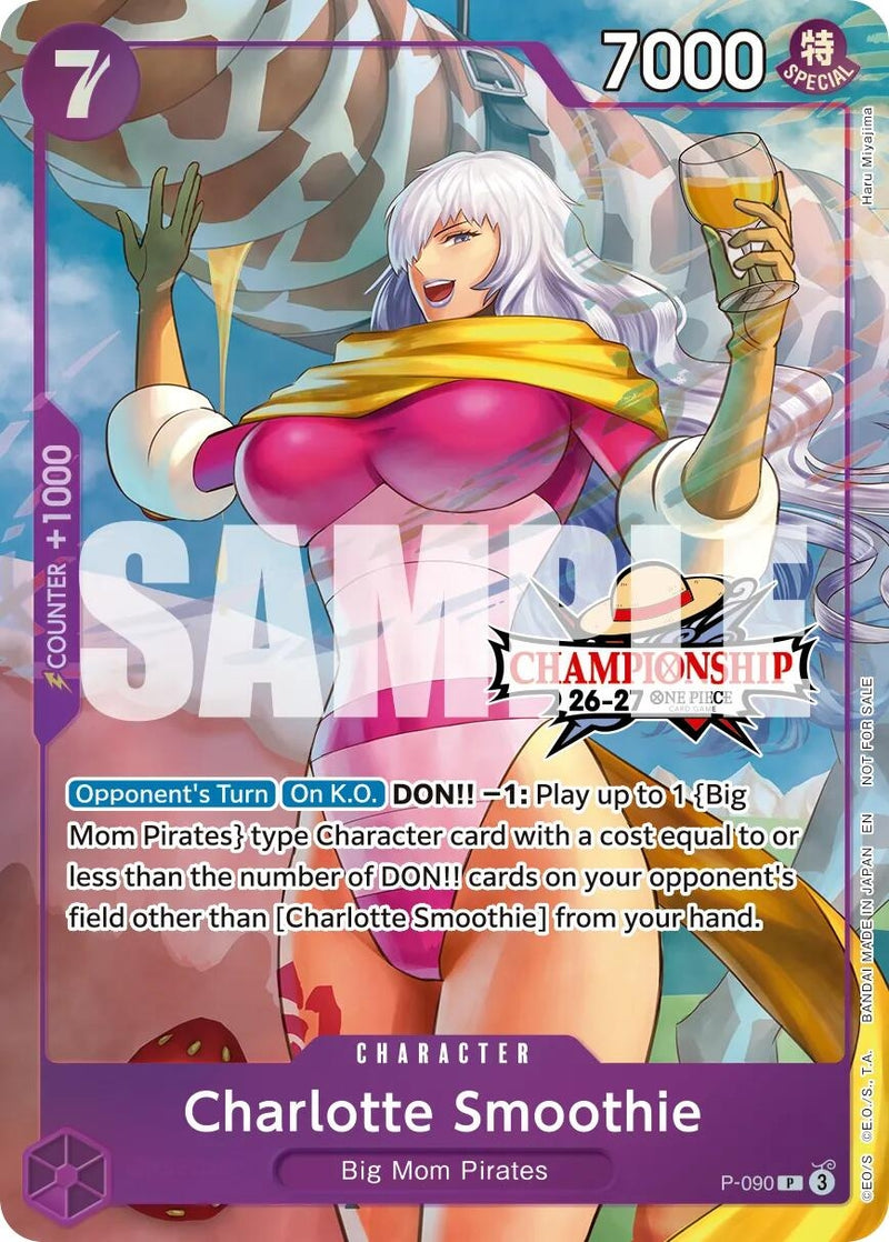 Image for Charlotte Smoothie (CS 26-27 Event Pack Finalist Ver.) (P-090) (One Piece Promotion Cards) (OP-PR) - One Piece Card Game
