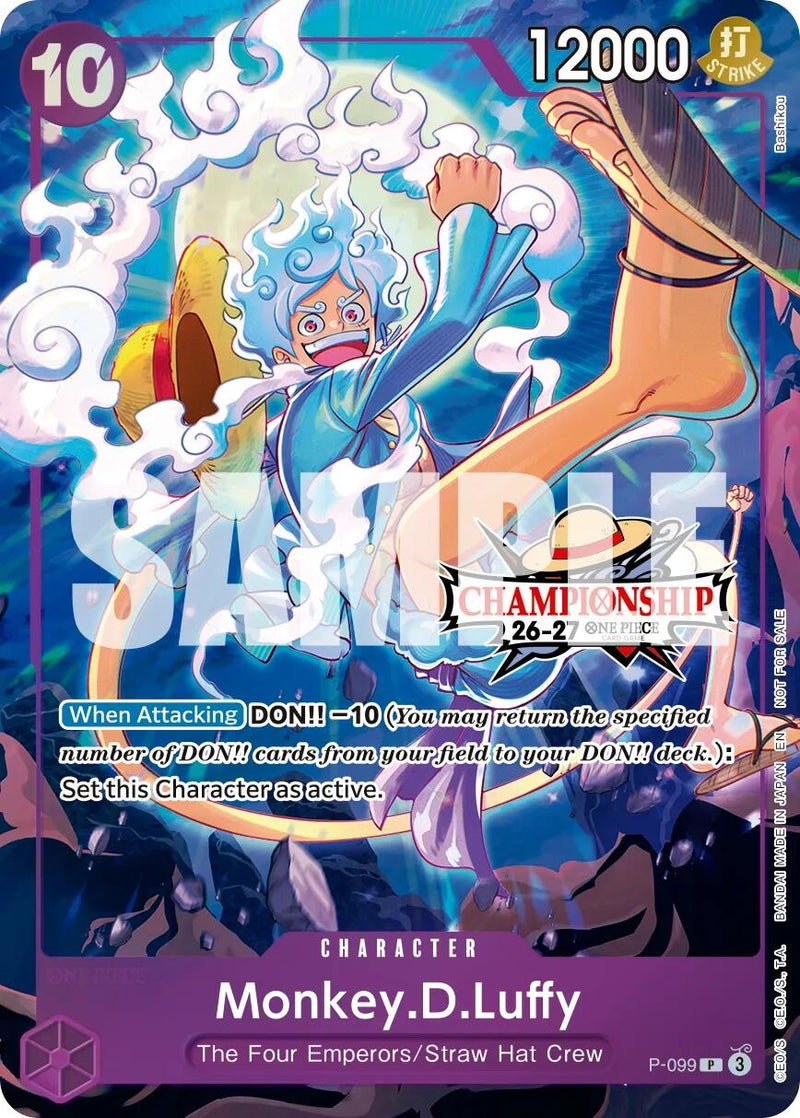 Image for Monkey.D.Luffy (CS 26-27 Event Pack Finalist Ver.) (P-099) (One Piece Promotion Cards) (OP-PR) - One Piece Card Game