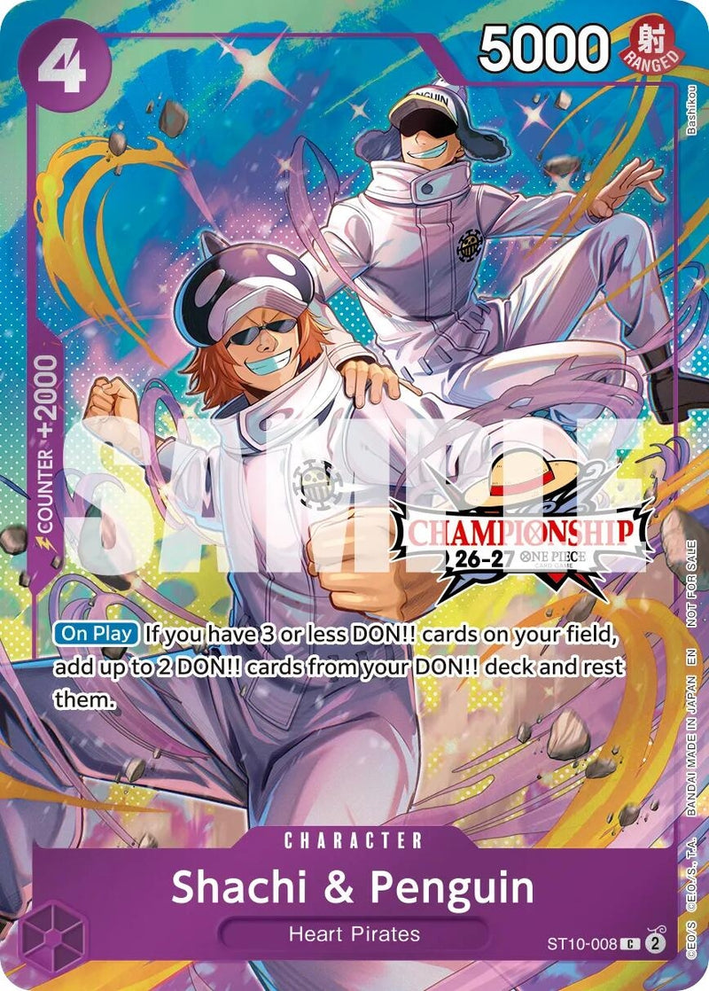 Image for Shachi & Penguin (CS 26-27 Celebration Pack) (ST10-008) (One Piece Promotion Cards) (OP-PR) - One Piece Card Game