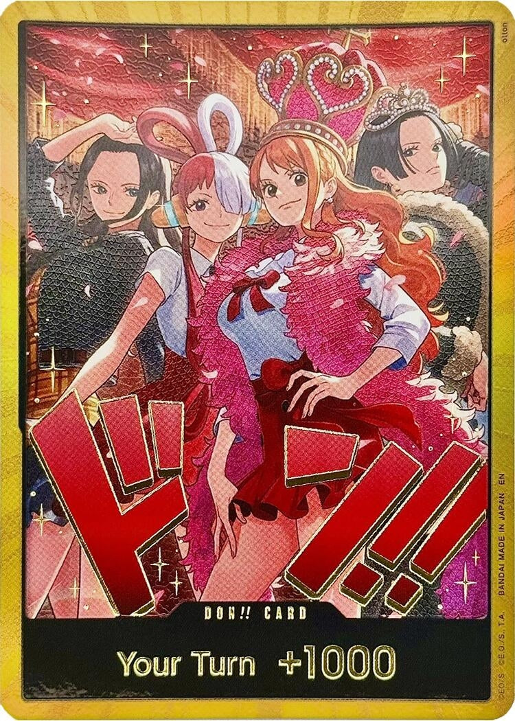 Image for DON!! Card (Heroines Special Set) (Gold) (Extra Booster: One Piece Heroines Edition) (EB03) - One Piece Card Game