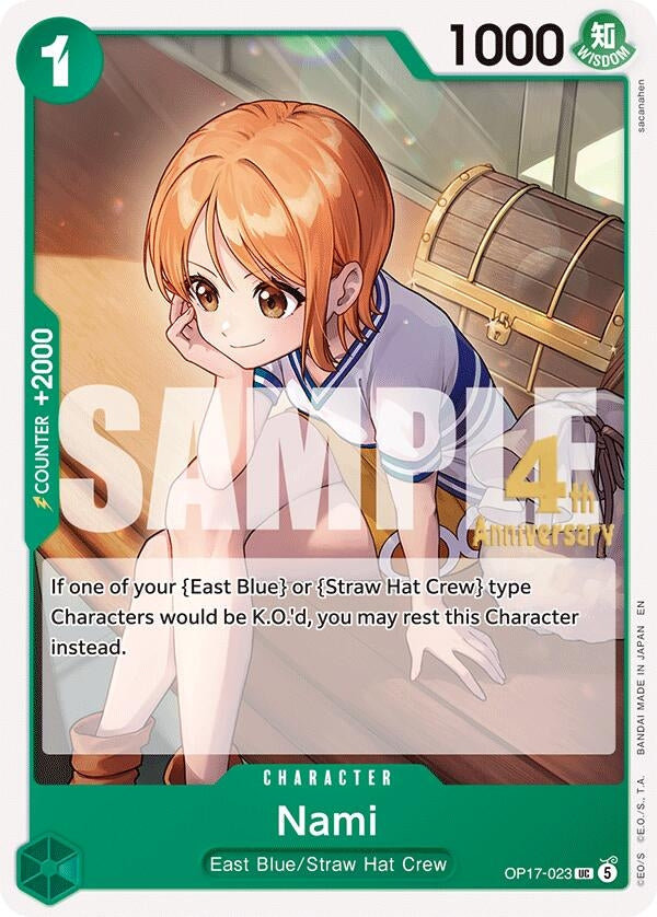 Image for Nami (023) (OP17-023) (The World's Strongest Warriors Release Event Cards) (OP17 RE) - One Piece Card Game