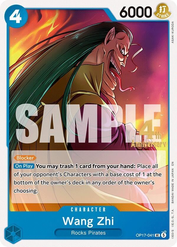 Image for Wang Zhi (OP17-041) (The World's Strongest Warriors Release Event Cards) (OP17 RE) - One Piece Card Game