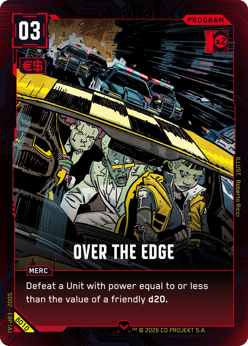 Image for Over the Edge (B010) (Embracing Power - Beta Starter Deck) - Cyberpunk TCG