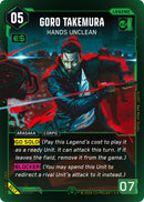 Image for Goro Takemura - Hands Unclean (B012) (Embracing Power - Beta Starter Deck) - Cyberpunk TCG