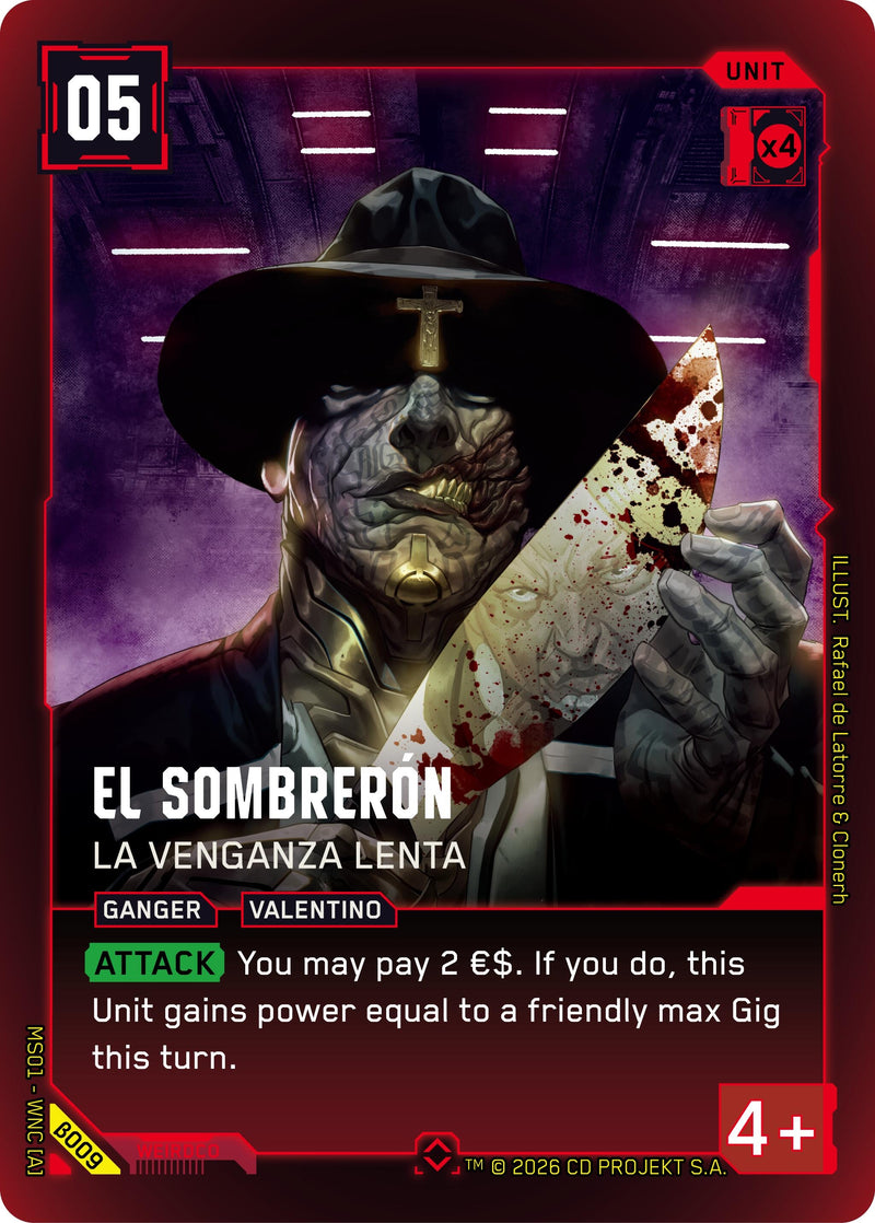 Image for El Sombreron - La Venganza Lenta (B009) (Welcome to Night City - Beta) - Cyberpunk TCG