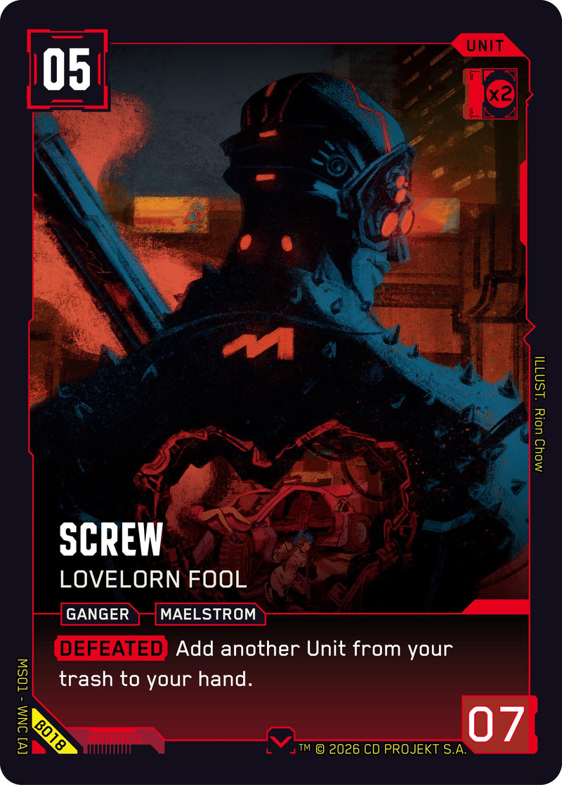 Image for Screw - Lovelorn Fool (B018) (Welcome to Night City - Beta) - Cyberpunk TCG
