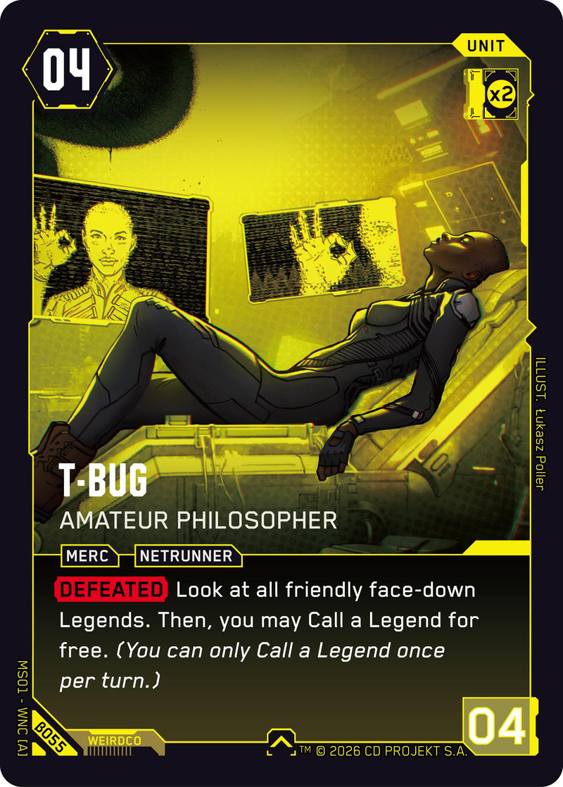 Image for T-Bug - Amateur Philosopher (B055) (Welcome to Night City - Beta) - Cyberpunk TCG