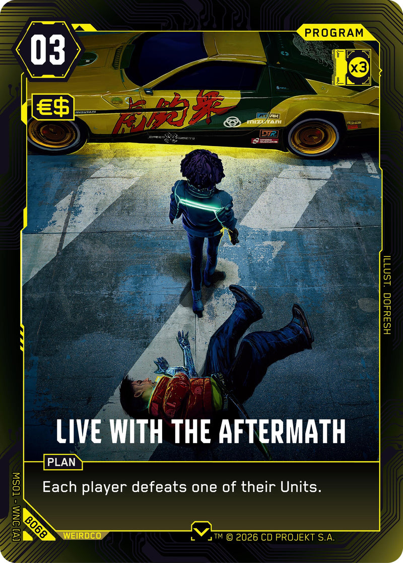 Image for Live with the Aftermath (B068) (Welcome to Night City - Beta) - Cyberpunk TCG