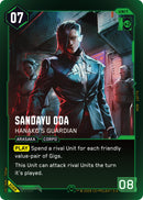 Image for Sandayu Oda - Hanako's Guardian (Rare) (B088) (Welcome to Night City - Beta) - Cyberpunk TCG