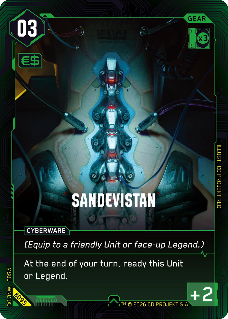 Image for Sandevistan (B095) (Welcome to Night City - Beta) - Cyberpunk TCG